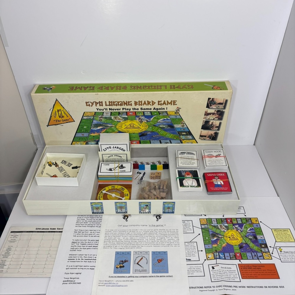 Gypo Logging Board Game Rare BC Canada Vintage Logging Industry Game